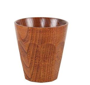 Tasse en bois faite à la main de Style nordique tasse en bois naturel Portable pour café thé et lait Design classique pour Camping cadeaux d'affaires - Product Image 6