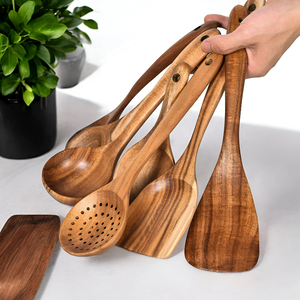 ชุดช้อนไม้ทำมือคุณภาพพรีเมียม งานฝีมือประณีต อุปกรณ์ครัวสำหรับงานเลี้ยง จากประเทศอินเดีย - Product Image 5