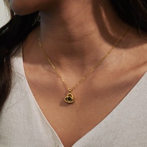 Love Heart Projection <b>Necklace</b> Custom Photo Pendant Memorial Jewelry <b>Best</b> <b>Friend</b> Gift 925 Sterling Silver 14k Gold - Product Image 5