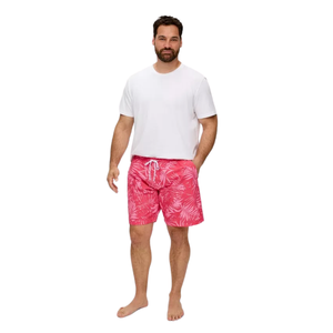 Haute qualité hommes High Street solide motif Shorts élastique cordon ceinture tissé Texture fente poche pour maillot de bain - Product Image 2