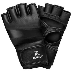 Guantes de MMA de Cuero para Práctica y Sesiones de Boxeo con Sensación Ligera, Soporte para Muñeca y Cierre Antideslizante con Velcro - Product Image 1