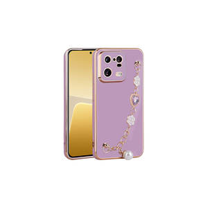 Funda de Silicona Suave de Lujo Color Morado para Xiaomi Mi 13 Pro A53 con Correa de Mano y Protección de Cámara, Carcasa Trasera Antigolpes - Product Image 1