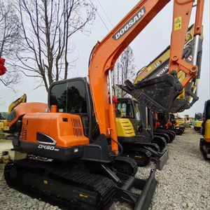 Excavatrice d'occasion DX60 Doosan de 6 tonnes, prix bas, 90% neuve, excavatrice de qualité avec pelle à déchiqueteur à vendre - Product Image 1