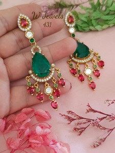 Fashionable Elegant Brass Women's <b>Earrings</b> Zircon Stone Engagement Anniversary Wedding Party Trendy Silver Plated Jewelry Set - Product Image 4