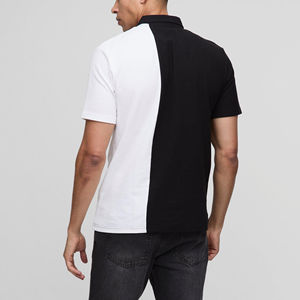 High Quality 100% Cotton Jersey Blank <b>Men's</b> for <b>Shirts</b> Custom Embroidered Logo Casual Wear Solid <b>Colour</b> Block 2 Button - Product Image 4