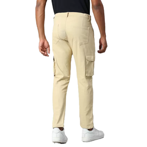 Pantalon cargo ample de grande taille à la mode avec plusieurs poches pour hommes, de couleur unie, pantalon de survêtement personnalisé pour hommes - Product Image 3