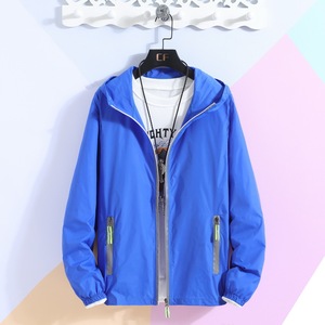 2025 de talla grande, piel transpirable ligera, protección solar, chaquetas para hombre, Sudadera con capucha, rompevientos con cremallera, chaqueta para correr, pesca, ciclismo, sudaderas con capucha - Product Image 2