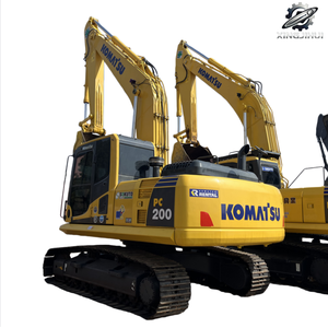 Excavatrice sur chenilles d'occasion Komatsu 200, marque japonaise d'origine, 20 tonnes, excavatrice sur chenilles de taille moyenne, excavatrice d'occasion - Product Image 1