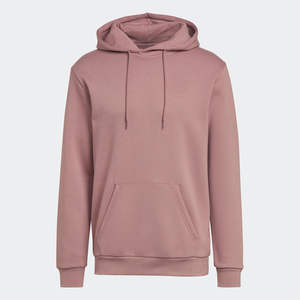 2025 nouveauté couleur rose foncé coupe ample hommes sweats à capuche haute qualité motif solide 100% coton tissu pull à capuche pour hommes - Product Image 1