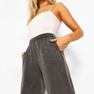 Pantalones de lavado ácido para mujer, pantalones hechos de algodón, pantalones de lavado ácido de calidad superior para mujer - Product Image 6