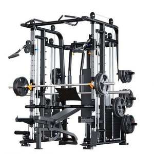 Station de musculation multifonctionnelle pour entraînement de force : Lat Pulldown, Smith Machine, Rack à Squat, Station de Crossover par câble pour salle de sport à domicile - Product Image 4