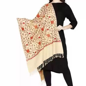 2025 High Quality New Solid Breathable <b>Ladies</b> <b>Shawls</b> Custom Made Embroidery New Style Women's <b>Shawls</b> Made in Pakistan - Product Image 2