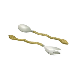 Cuchara de servidor de ensalada de tenedor dorado de latón para cocina y mesa para restaurante en casa para la cuchara de latón más vendida - Product Image 6