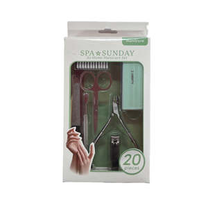 Salon professionnel manucure pédicure ensemble de soins en acier inoxydable cuticule pince à ongles garniture pince Cutter et saphir fichier en boîte - Product Image 6