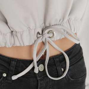 เสื้อสเวตเตอร์คอกลมพิมพ์ลายสำหรับผู้หญิงเสื้อครอปคอตตอนพิมพ์ลายสำหรับผู้หญิง - Product Image 5