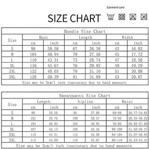 Conjunto de chándal con capucha de gran tamaño con impresión de logotipo personalizado perfecto para ropa de calle moda correr jogging gimnasio sesiones de entrenamiento - Product Image 6