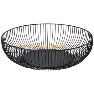Storage Black Color <b>Basket</b> Iron <b>Mesh</b> Kitchenware Tabletop Designer Fancy Look Storage Organization Accessories Supplies - Product Image 2