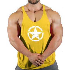 Camiseta sin mangas de gimnasio Muscle Fit para hombre, chaleco de entrenamiento de culturismo, camiseta sin mangas, Camiseta deportiva de algodón para entrenamiento físico - Product Image 4