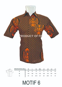 Wholesale Classic Linen Cotton Batik Sogan <b>Shirt</b> for Men 100% Cotton Anti-Wrinkle Short Sleeves Casual Fashion Indonesian Style - Product Image 2