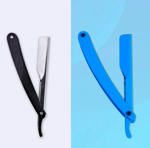 มีดโกนนิรภัยขอบสองชั้นแบบปรับได้สำหรับผู้ชายสีดำคลาสสิกใช้กำจัดขนตามสั่งดูแลความงามส่วนบุคคล - Product Image 3