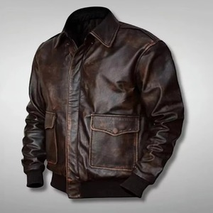 Genuine Leather Latest Style Wholesale Windproof <b>Men</b> Leather <b>Jacket</b> Best Selling Waterproof <b>Men</b> Leather <b>Jacket</b> - Product Image 5