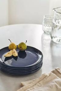 Juego de Platos de Cerámica con Diseño Turquesa Moteada, Borde Rústico, Acabado Glaseado, Construcción Resistente para una Presentación de Mesa Premium - Product Image 4