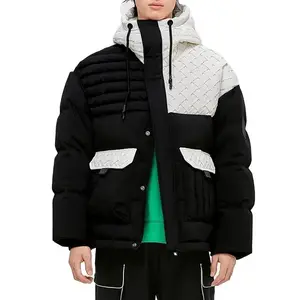 다이렉트 팩토리 겨울 남성 패션 면 패딩 재킷 남성용 야외 버블 패딩 다운 재킷