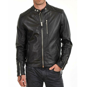 Veste en cuir pour hommes de bonne qualité étiquette personnalisée nouveau arrivé meilleur prix qualité durable prix bas nouveau style - Product Image 1