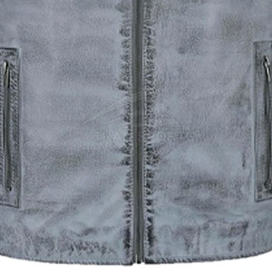 Veste en cuir de mouton longue durée sur mesure pour hommes avec col ras du cou à capuche top vente nouvel état tissu poche d'hiver - Product Image 6