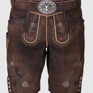 Nuevos pantalones cortos bávaros de cuero Oktoberfest Lederhosen tradicional alemán 2025 - Product Image 1