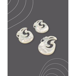 จี้มุกขาวทรงอิสระ - Product Image 3