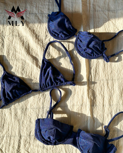 MLY New <strong>String</strong> <strong>Bikini</strong> <strong>Set</strong> 2026 Summer Custom Logo High Waist Sunscreen Quick Dry Lace-up Women Swimsuit <strong>Set</strong> Women's Swimwear - Product Image 5