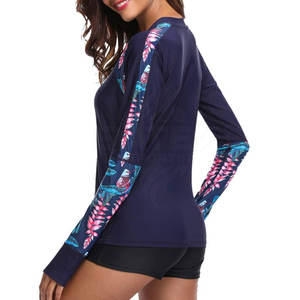 T-shirt de bain anti-UV pour femme, respirant, écologique, séchage rapide, manches longues, tissu extensible léger, protection solaire - Product Image 5