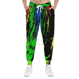 Pantalon droit pour homme personnalisé avec impression par sublimation, décontracté, taille mi-haute, respirant, séchage rapide, écologique - Product Image 1