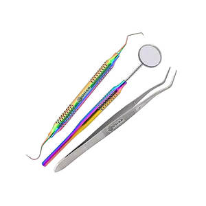 Instrumentos ORTOPEDICOS LOHAR, 5 uds., juego de instrumentos de relleno compuesto Dental, Manual, todo tipo de herramientas restaurativas, mango de silicona - Product Image 3