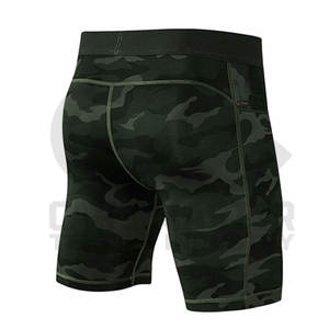 Taille haute élastique Compression Shorts serrés hommes Gym Fitness porter Shorts de Compression sans couture Yoga Compression Shorts - Product Image 4