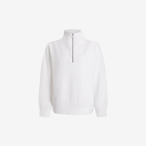 Nueva sudadera de invierno de alta calidad para mujer, jersey de media cremallera, suéter de entrenamiento informal de lana Polar cálido, técnicas lavadas de talla grande - Product Image 2