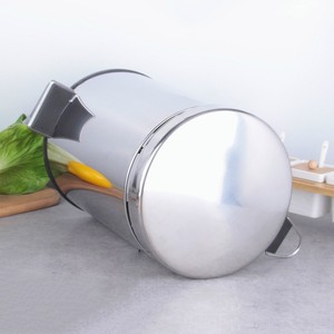 <span class=keywords><strong>Pattumiera</strong></span> in Metallo con Pedale in Acciaio Inox, Bidone per <span class=keywords><strong>Bagno</strong></span>, Cucina, Ufficio, Forma Rotonda - Product Image 6