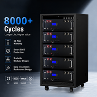 Batería de Litio Solar de 10.24kWh Tipo Rack, 51.2V 200Ah con CAN RS485 para Sistema de Almacenamiento con Inversor Híbrido