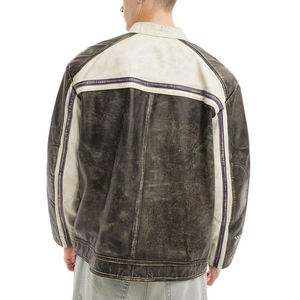 แจ็กเก็ตหนังสำหรับผู้ชายเสื้อแจ็กเก็ตหนังแฟชั่นใหม่สำหรับฤดูหนาว - Product Image 3