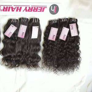 Venta al por mayor de alta calidad virgen crudo indio Remy extensiones de cabello humano de doble trama onda natural-fabricante directo - Product Image 2