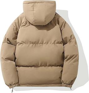 Veste d'hiver à capuche pour hommes, manteau alternatif chaud et épais en duvet, coupe-vent, imperméable, tenue décontractée en plein air - Product Image 5