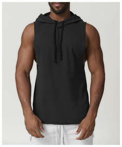 <b>Men</b> <b>Sleeveless</b> Workout Sports Wear <b>Hoodies</b> Fitness <b>Men</b> Gym <b>Sleeveless</b> <b>Hoodies</b> Vest - Product Image 5