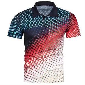 Gran oferta de camisetas informales para hombre, camisetas sublimadas para exteriores, camisetas con diseño personalizado, camisas de cuello de manga corta de algodón 100% impresas - Product Image 1