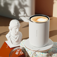 Tasse à café avec logo personnalisé, chauffe-tasse à agitation automatique, tasse à café chauffante sans fil, pour la maison et le bureau