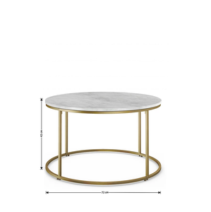 โต๊ะหินอ่อนและทองเหลืองสุดหรูโต๊ะหินอ่อนร้านอาหารแบบพิเศษขาสีทองปรับขนาดได้ตามต้องการ - Product Image 6