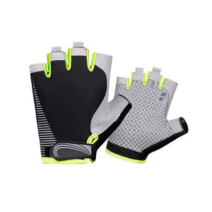 Gant de cyclisme personnalisé de la meilleure qualité en cuir Gants de cyclisme Original Sports Demi-doigt antidérapant en néoprène pour hommes et femmes - Product Image 1