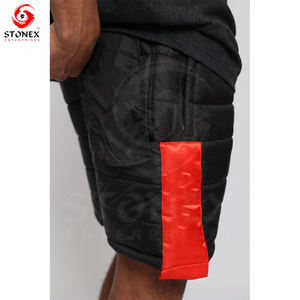 Custom Manufacturing Black Color Puffer Down <b>Shorts</b> for <b>Men</b> Water Resistance Filling <b>Lightweight</b> Polyester <b>Shorts</b> - Product Image 3