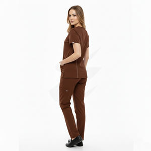 Ensemble de blouses médicales pour femmes de qualité supérieure, uniforme professionnel pour infirmières, logo personnalisé, vente en gros - Product Image 4