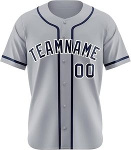 Vente en gros OEM uniforme de baseball personnalisé de haute qualité Maillot de baseball Maillots de baseball simples - Product Image 1